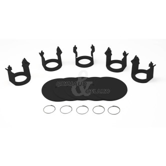 Milk Bar® Vitality Jeu de 5 clips et 5 badges (Noir)