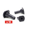 Milk Bar® Boîte de 10 tétines agneaux/chevreaux (Noire)