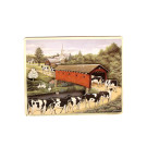 Magnet Vache " Sur le pont "