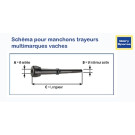 4 Manchons de traite Compatible Boumatic MAGNUM 400MX
