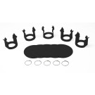 Milk Bar® Vitality Jeu de 5 clips et 5 badges (Noir)