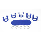Milk Bar® Vitality Jeu de 5 clips et 5 badges (Bleu foncé)