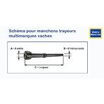 4 Manchons de traite Compatible Boumatic MAGNUM 400MX
