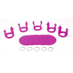 Milk Bar® Vitality Jeu de 5 clips et 5 badges (Violet)