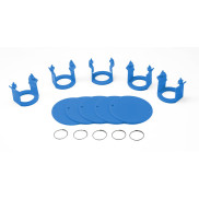 Milk Bar® Vitality Jeu de 5 clips et 5 badges (Bleu clair)