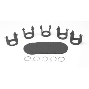 Milk Bar® Vitality Jeu de 5 clips et 5 badges (Gris)