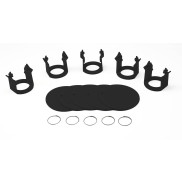 Milk Bar® Vitality Jeu de 5 clips et 5 badges (Noir)