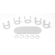 Milk Bar® Vitality Jeu de 5 clips et 5 badges (Blanc)