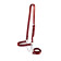 Licol cuir plat pour vache rouge