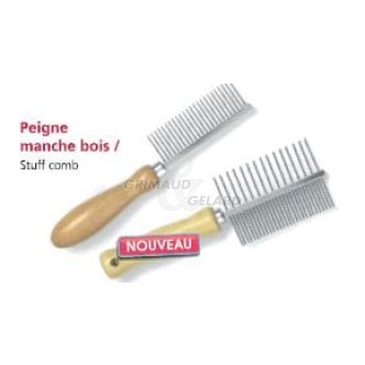 Peigne manche bois