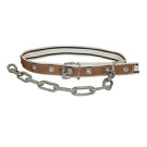 Collier taureau nylon avec chaîne et touret