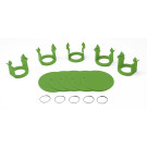 Milk Bar® Vitality Jeu de 5 clips et 5 badges (Vert)